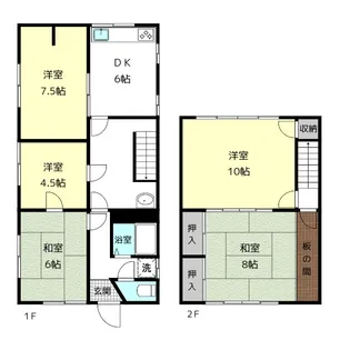 愛知県津島市愛宕町3【一戸建】の間取り
