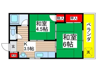 東洋ハイツ【1階】の間取り