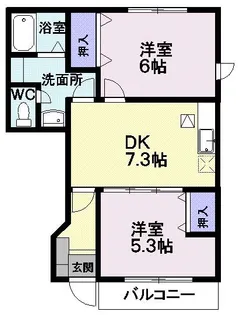 リヴィエール【1階】の間取り