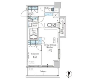 東京都杉並区堀ノ内3【マンション】の間取り