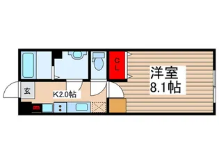 クラージュ柏【1階】の間取り