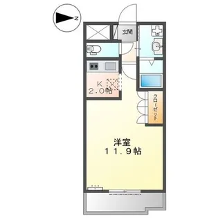 グランドールヒメジ【1階】の間取り