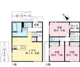 大阪府泉大津市松之浜町2【一戸建】の間取り