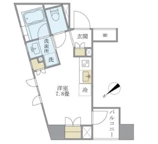 Brillia ist 銀座東【8階】の間取り