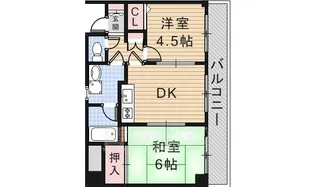 ハイツションブリアン【3階】の間取り