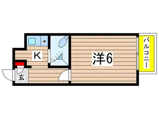 フラッツ100【4階】の間取り