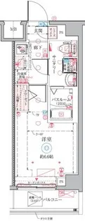 クレヴィスタ横浜矢向【2階】の間取り