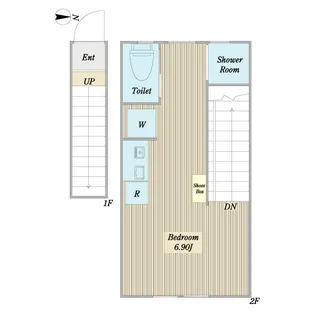 グランドソレイユ西大島【2階】の間取り