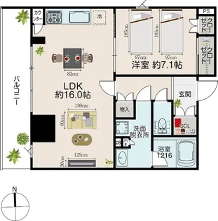 ブランヴェール【10階】の間取り