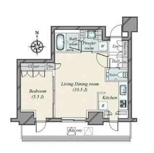 パークコート乃木坂ザタワー【3階】の間取り