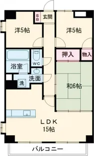 アルファパレス【3階】の間取り