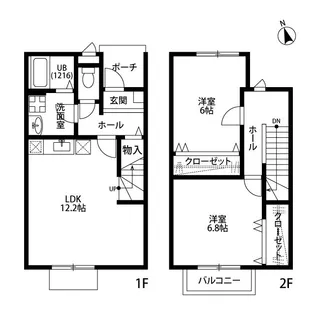 アスピリアウエストの間取り