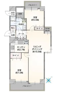 グランドメゾン野沢【10階】の間取り
