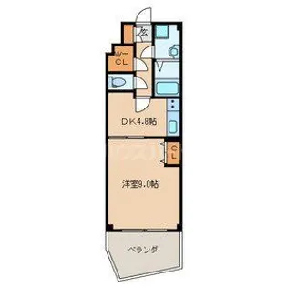 ゴールデンハニーハイツ【1階】の間取り