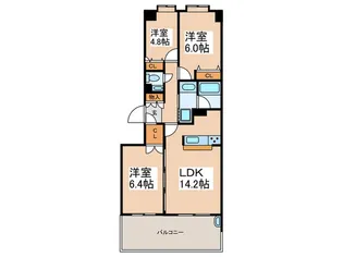 アルスつくし野D【3階】の間取り