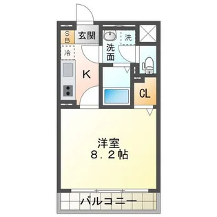 ロイヤルハートピア江戸橋【1階】の間取り