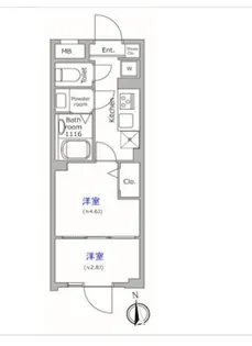 グローリオシェルト池袋本町【4階】の間取り