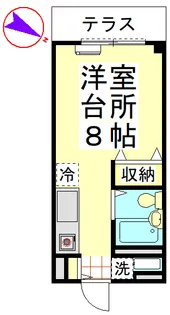 エステートピアオークス【1階】の間取り