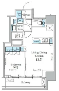 パークアクシス横濱関内スクエア【7階】の間取り