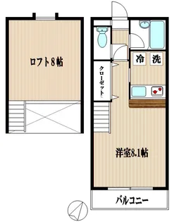 サンビュー城下【2階】の間取り