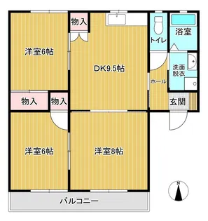 カーサ・モミジ【1階】の間取り