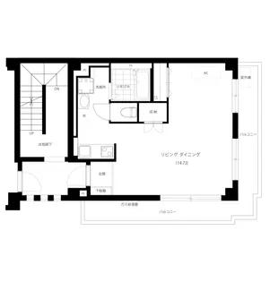 八幡ビル【2階】の間取り