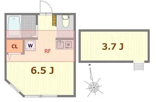 ヒルズ山手A棟【2階】の間取り