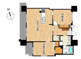 セレーノ鴨池【4階】の間取り