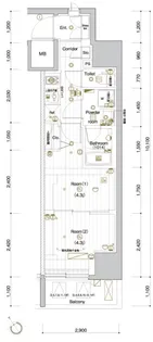 PREMIUM CUBE G 後楽園【10階】の間取り