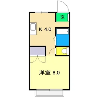 白竜マンション【4階】の間取り
