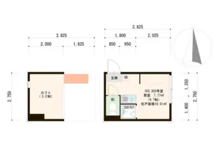 ハーモニーテラス中丸町【2階】の間取り