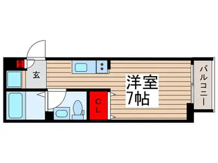 Chatsworth北千住【2階】の間取り