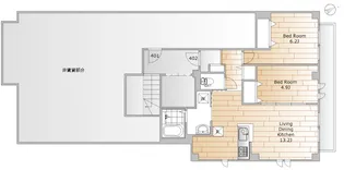 パレス惠泉館【4階】の間取り