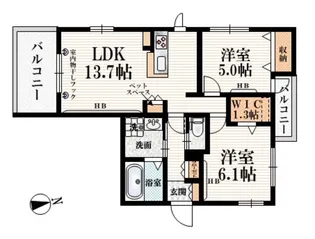 メゾン ティエラ【3階】の間取り