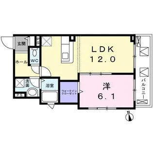 ドミールT馬込【3階】の間取り