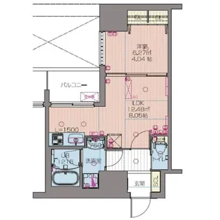 プレジオ本町【13階】の間取り