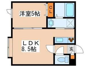 アークコート西岡III【2階】の間取り