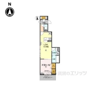 スプランデュール高井田【2階】の間取り