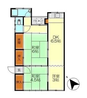 ネイビーシエスタII【2階】の間取り