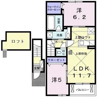 レガーロ イースト【2階】の間取り