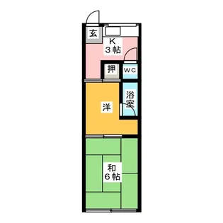 コーポさつき【2階】の間取り