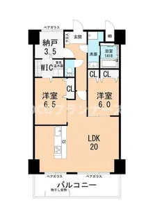 アンピールメゾン光助新町【2階】の間取り