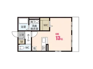 プライムリュクスフラット【1階】の間取り