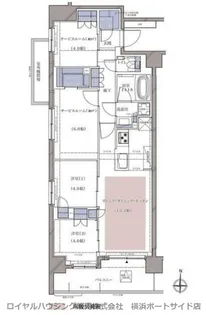 ディームス横濱青木町【8階】の間取り