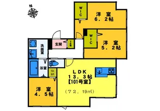 グランクラッセ【1階】の間取り