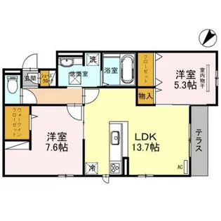 Soleil Levant【1階】の間取り