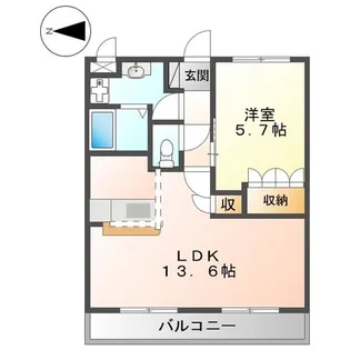 フローラル・アベニュー【2階】の間取り