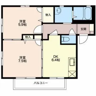 アンソレーユ【2階】の間取り
