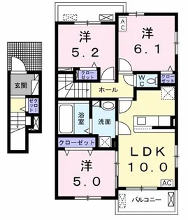 シエル・エトワール【2階】の間取り