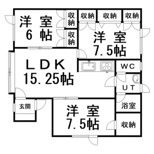 ビラ文苑館【1階】の間取り